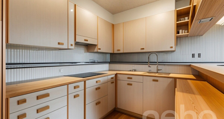 Helle 4.5-Zimmerwohnung mit Cheminée, Balkon, Grünblick. Nähe Thun. image 2