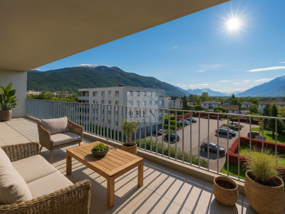 Superbe attique 4 pièces avec façades vitrées et grand balcon-terrasse panoramique de 45 m2 image 2