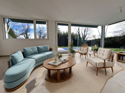 Villa Azur, magnifique piscine et jardin, pompe à chaleur, Bellevue image 11