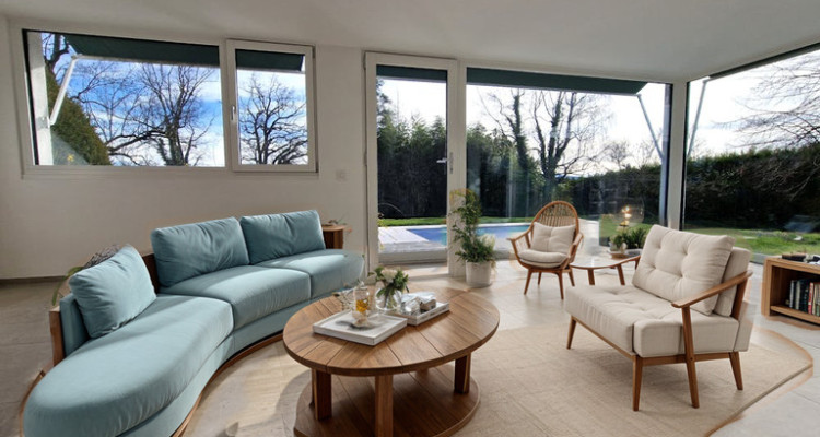 Villa Azur, magnifique piscine et jardin, pompe à chaleur, Bellevue image 11