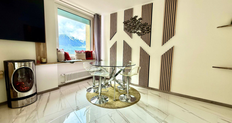 Location courte/longue durée: appartement à Montreux 4,5 pièces rénové, meublé  image 1