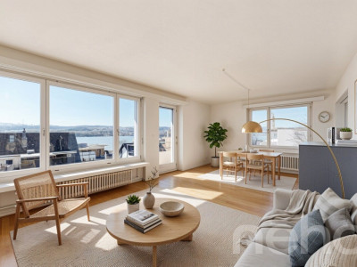 Lichtdurchflutete 4-Zimmer-Wohnung mit See- und Alpenblick in Meilen image 1