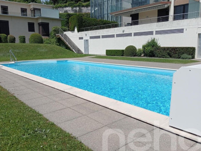 Magnifique rez-de-jardin avec piscine chauffée et vue lac?Alpes image 3