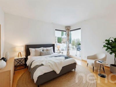 Magnifique rez-de-jardin avec piscine chauffée et vue lac?Alpes image 10