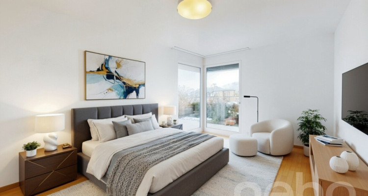 Magnifique rez-de-jardin avec piscine chauffée et vue lac?Alpes image 8