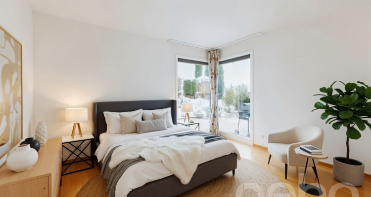 Magnifique rez-de-jardin avec piscine chauffée et vue lac?Alpes image 10