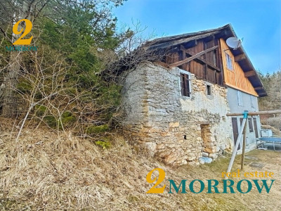 Mazot de montagne en pierre à rénover – vue panoramique sur les alpes image 4
