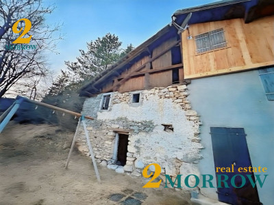 Mazot de montagne en pierre à rénover – vue panoramique sur les alpes image 5