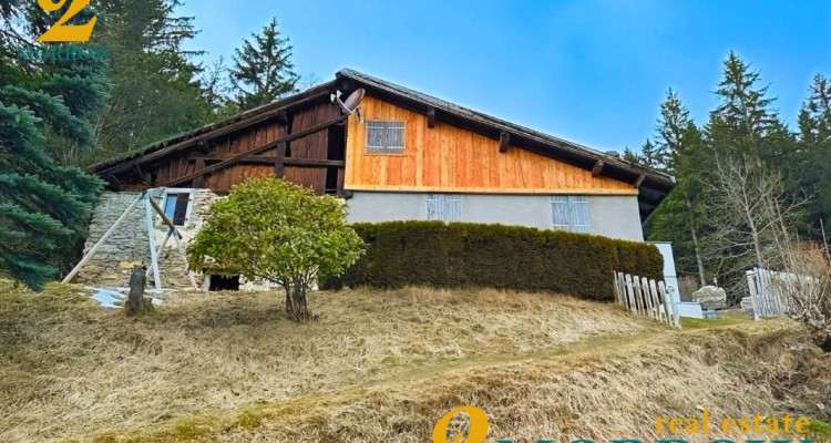 Mazot de montagne en pierre à rénover – vue panoramique sur les alpes image 2