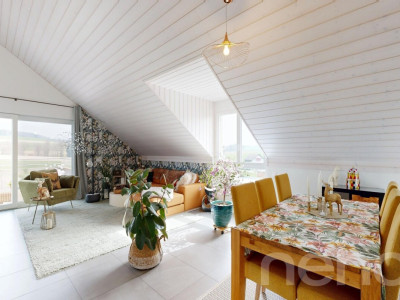 4.5 lumineux en dernier étage à Boulens image 2