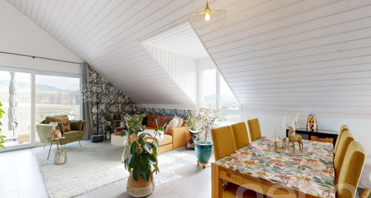 4.5 lumineux en dernier étage à Boulens image 2