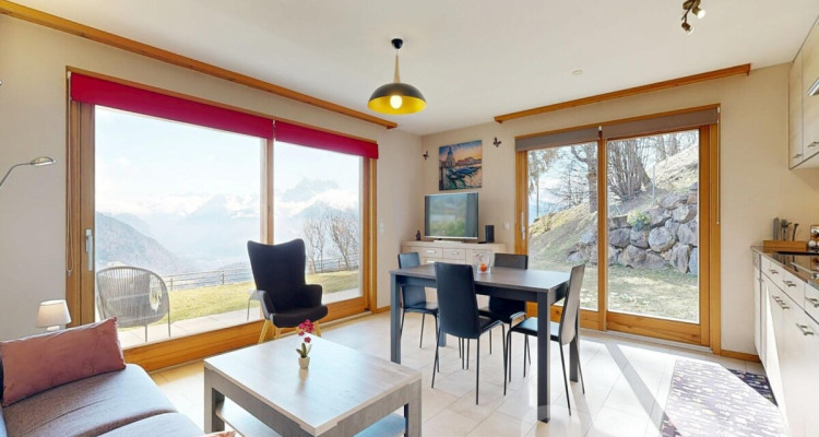 Lumineux 2.5 pièces avec terrasse face aux Dents du Midi ? Leysin image 2
