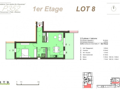 En pignon, spacieux, lumineux et pratique  image 12