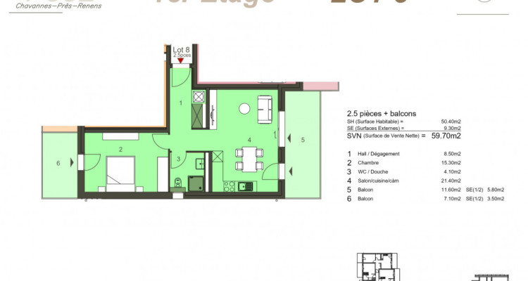 En pignon, spacieux, lumineux et pratique  image 12