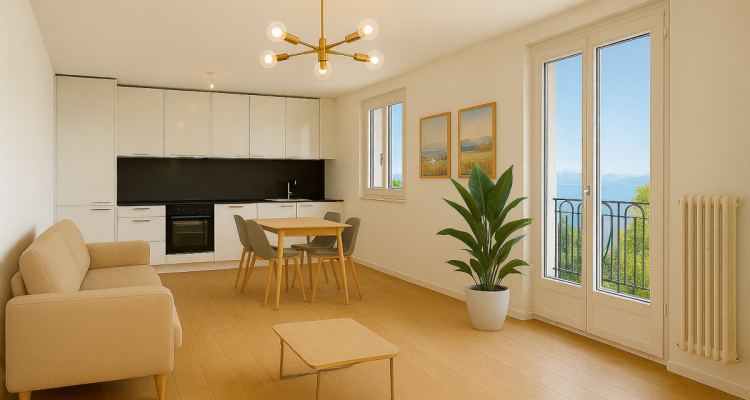 Lumineux appartement avec vue panoramique sur le lac & les Alpes image 4