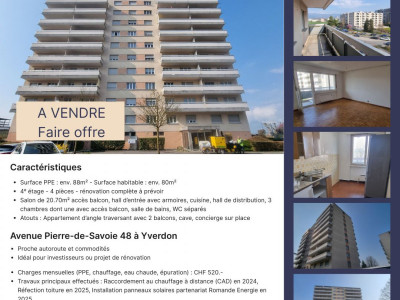 Appartement dangle traversant - 4 pièces - A rénover image 1