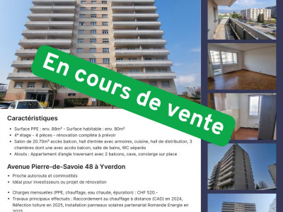 Appartement dangle traversant - 4 pièces -Réservé image 1