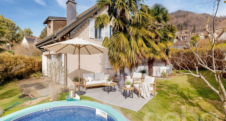 Villa individuelle avec vue Alpes et piscine, au c?ur de Blonay image 1