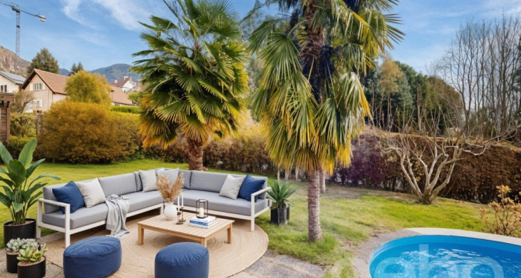 Villa individuelle avec vue Alpes et piscine, au c?ur de Blonay image 3