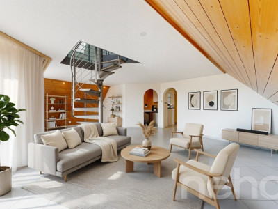 Charmante Dachwohnung mit Galerie und Weitsicht ins Grüne image 2