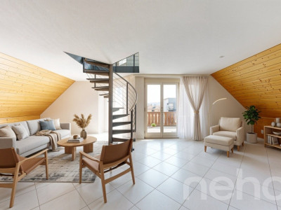 Charmante Dachwohnung mit Galerie und Weitsicht ins Grüne image 12