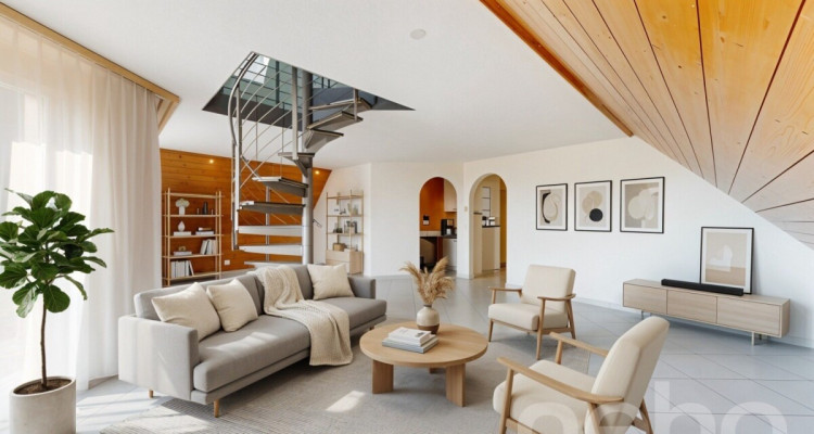 Charmante Dachwohnung mit Galerie und Weitsicht ins Grüne image 2