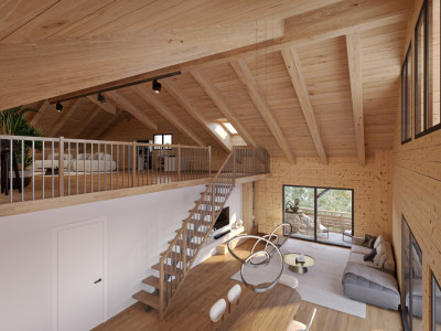 Appartement neuf 4,5p. de 240m2 sur deux niveau - Résidence VESTA à Saint-Cergue image 2