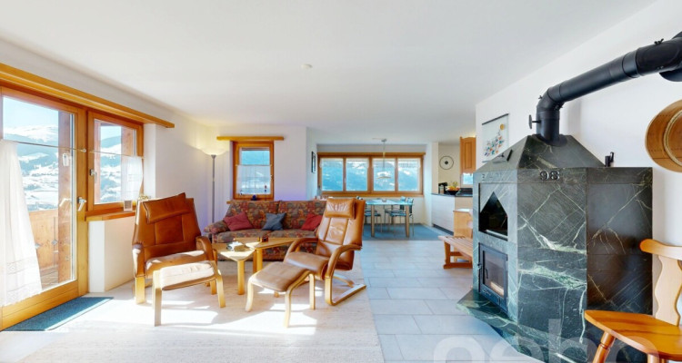 3.5-Zimmerwohnung mit Panoramasicht & Cheminée in Brigels image 1