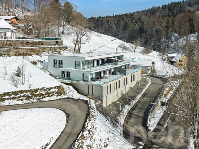 Wohnen mit Aussicht stilvolle Terrassenwohnung in Plasselb image 1