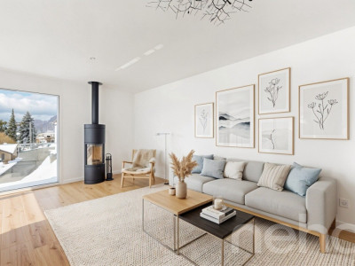 Wohnen mit Aussicht stilvolle Terrassenwohnung in Plasselb image 2