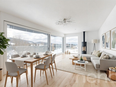 Wohnen mit Aussicht stilvolle Terrassenwohnung in Plasselb image 3