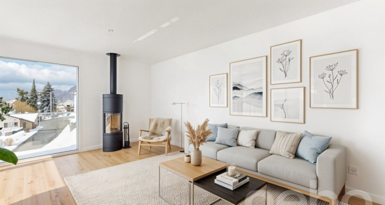 Wohnen mit Aussicht stilvolle Terrassenwohnung in Plasselb image 2