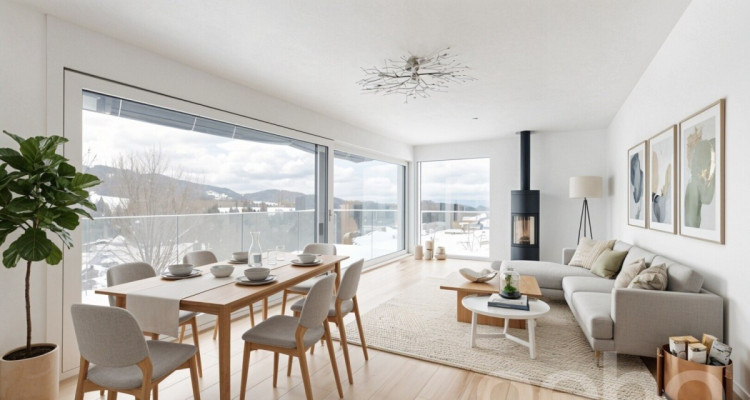 Wohnen mit Aussicht stilvolle Terrassenwohnung in Plasselb image 3