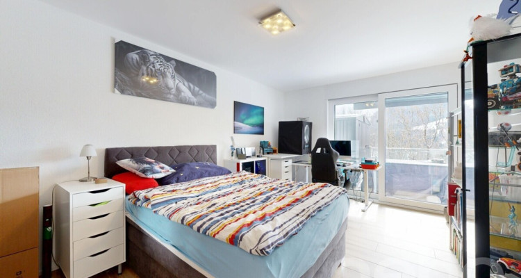 Wohnen mit Aussicht stilvolle Terrassenwohnung in Plasselb image 9