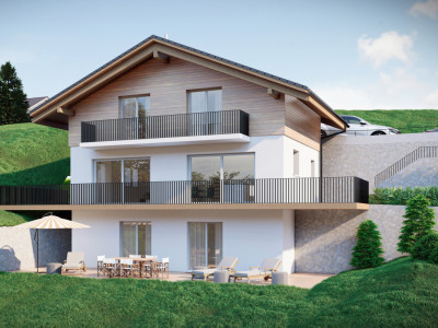 Neubau 5 bis 6 Zimmer Einfamilienhaus an aussichtsreicher Hanglage image 1
