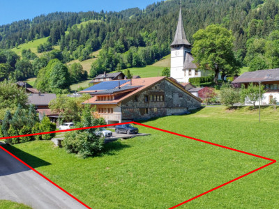 Baulandparzelle mit 5-Zimmer Einfamilienhaus-Vorprojekt im Grünen image 1