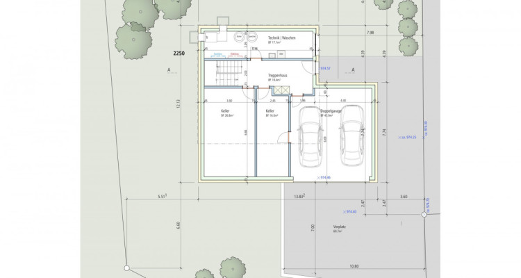 Baulandparzelle mit 5-Zimmer Einfamilienhaus-Vorprojekt im Grünen image 10
