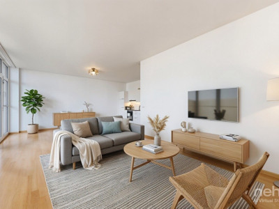 Élégant 2.5 pièces rénové avec belle hauteur sous plafond image 2