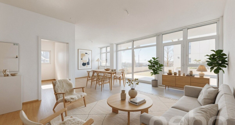 Élégant 2.5 pièces rénové avec belle hauteur sous plafond image 1