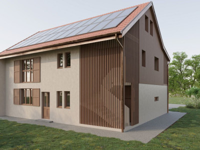 Duplex de 5.5 pièces rénové avec jardin en pleine nature image 1