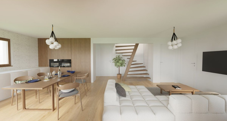 Duplex de 5.5 pièces rénové avec jardin en pleine nature image 5