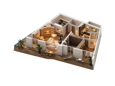 NEUF – RDC terrasse 4.5 spacieux et proche des stations – lot 201 image 5