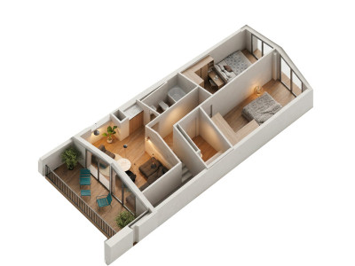 NEUF – RDC terrasse 4.5 spacieux et proche des stations – lot 201 image 12