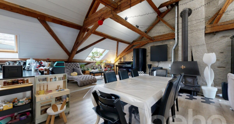 Maison villageoise avec terrasse et séjour cathédrale - Corsier image 4