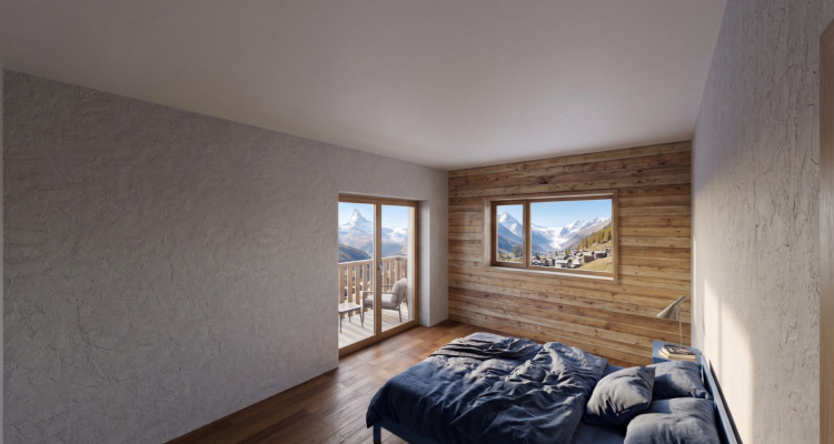 Chalet mitoyen neuf avec vue dégagée sur les montagnes – Salvan image 3