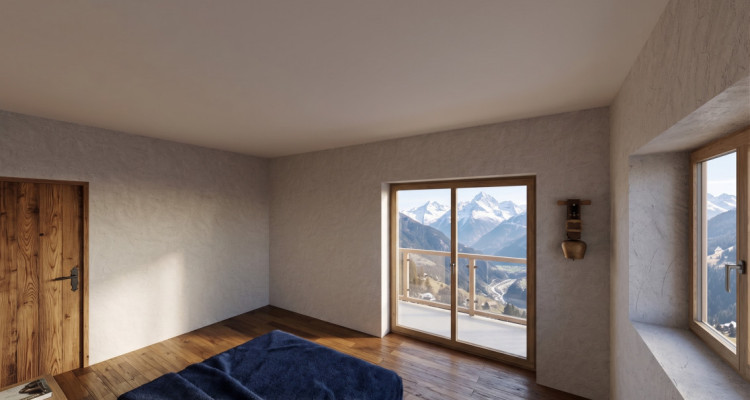 Chalet mitoyen neuf avec vue dégagée sur les montagnes – Salvan image 4