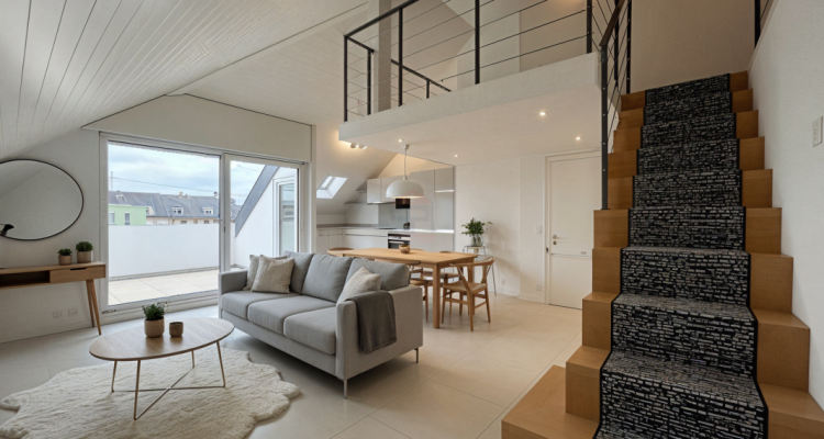 Attique de 3 pièces de 91m2 PPE au calme avec vue dégagée image 1