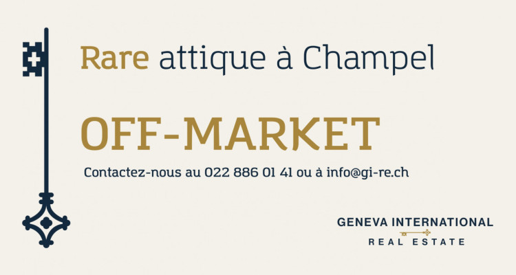 OFF-MARKET Rare attique à Champel 70m2 habitables et 70m2 de terrasse à rénover image 1