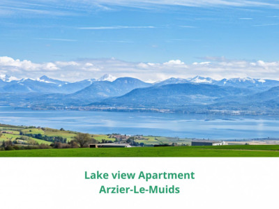 Exclusive sale: Modern apartment with lake and mountain view/ Arzier-L-Muids image 1