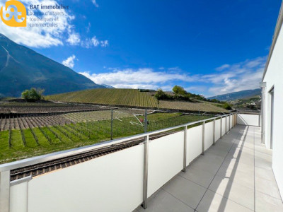 Attique neuf avec ample terrasse à Salquenen image 1